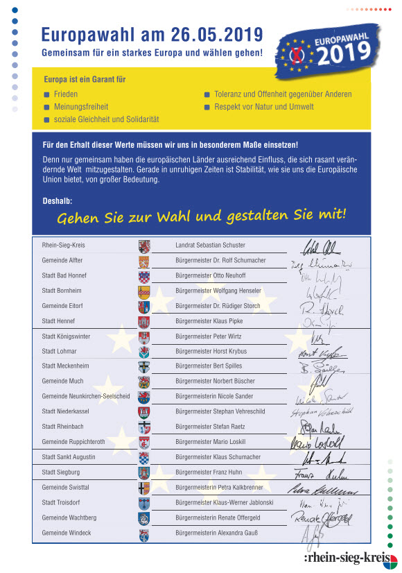 PDF Europawahl mit den Unterschriften der Bürgermeisterinnen und Bürgermeister