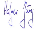 Grafik zeigt die Signatur von Bürgermeister Holger Jung.