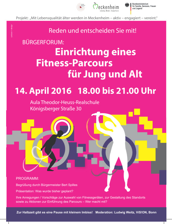 Fitness-parcours Plakat