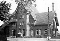 Der Meckenheimer Bahnhof im Jahr 1930.