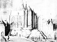 Das Chorherrenstift St. Maria ad gradus in Köln nach einer Zeichnung v. Johannes Vinkenboom um 1660