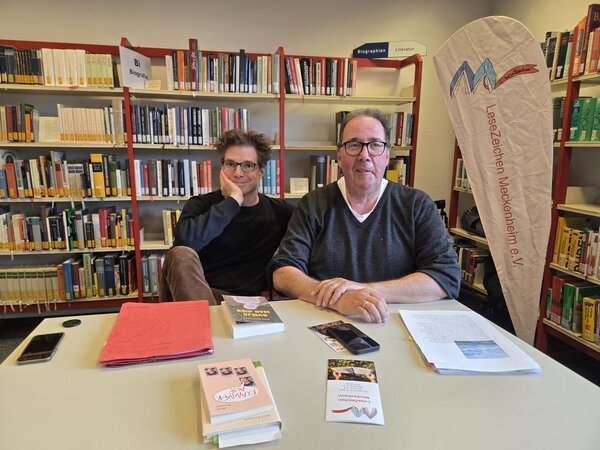 René Klammer und David Jacobs in der Bücherbrücke