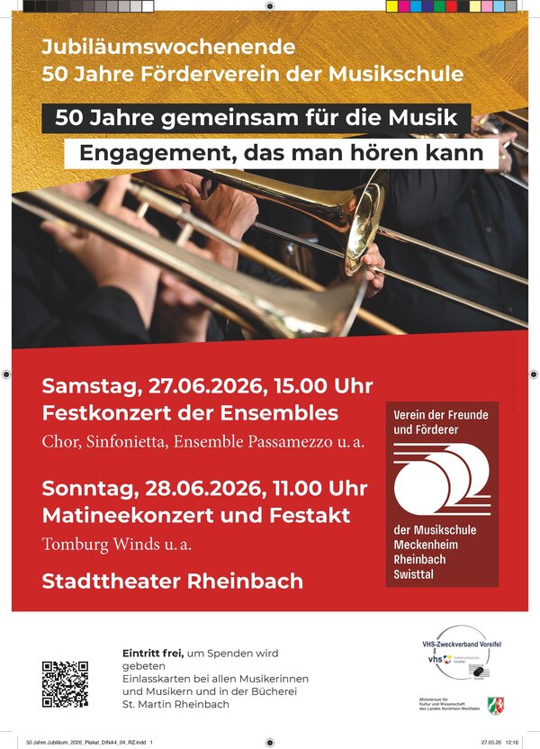 Bild vergr&ouml;&szlig;ern: Plakat zum Jubiläums-Konzert-Wochenende am 20./21.6.2026
