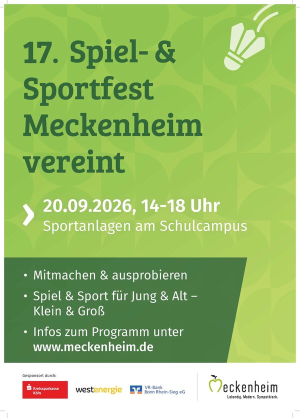 Bild vergr&ouml;&szlig;ern: Plakat Sportfest 2026