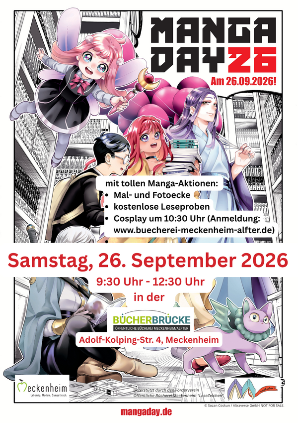 Bild vergr&ouml;&szlig;ern: Manga Day in der Bücherbrücke - Plakat