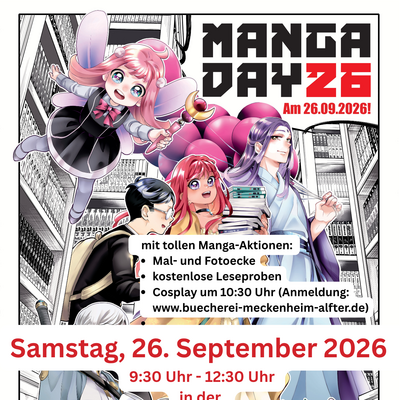 Manga Day in der Bücherbrücke - Plakat