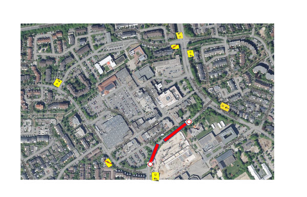 Bild vergr&ouml;&szlig;ern: Umleitungsplan Königsberger Straße