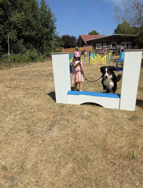 Bild vergr&ouml;&szlig;ern: Abschlussaktion der Vorschulkinder - Auf den Hund gekommen
