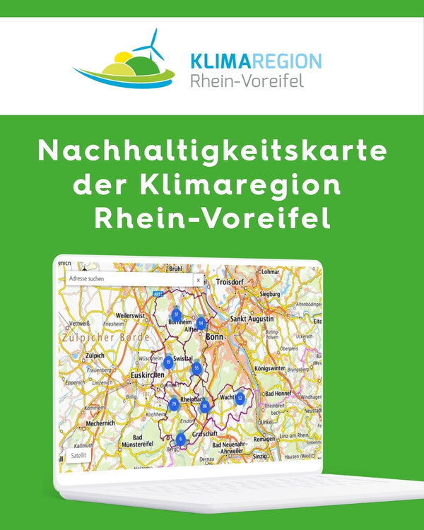 Bild vergr&ouml;&szlig;ern: Plakat Nachhaltigkeitskarte der Klimaregion Rhein-Voreifel