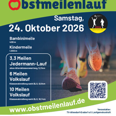 Plakat Obstmeilenlauf